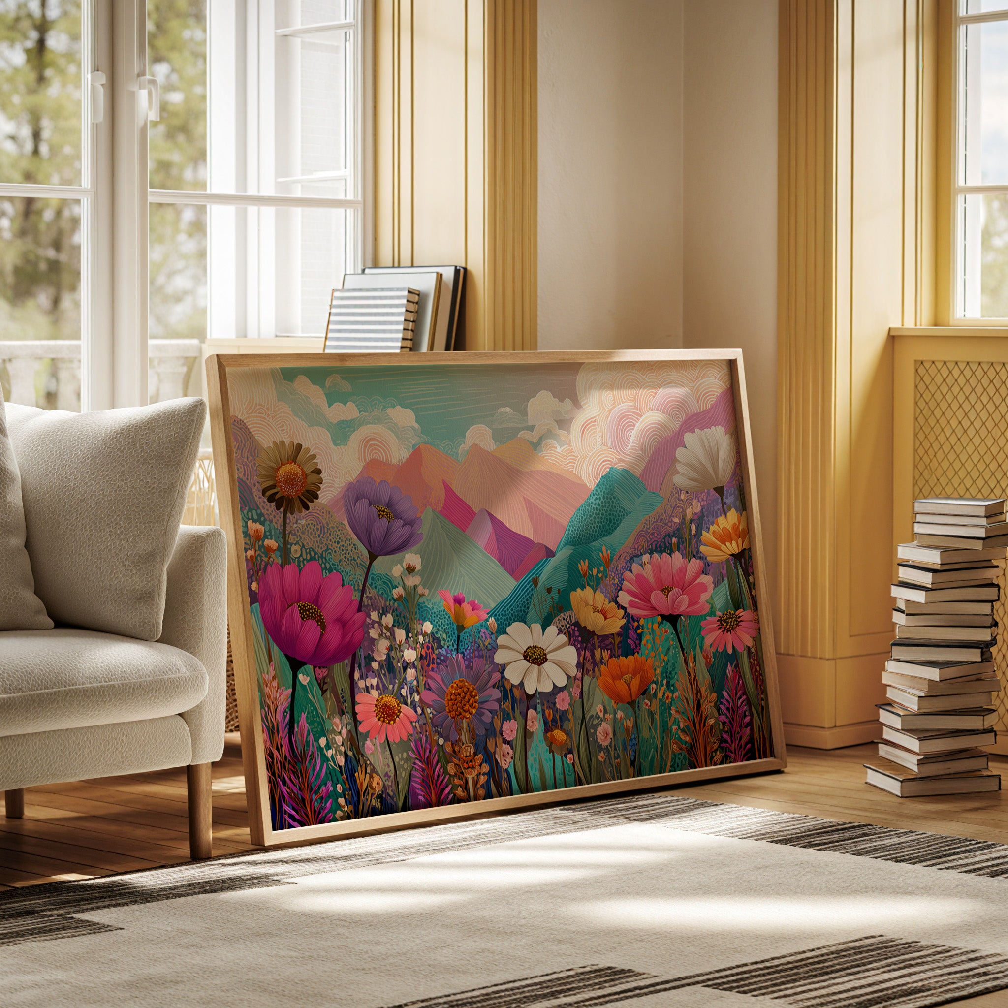 Mountain Meadows Bloom In Candy Colors
