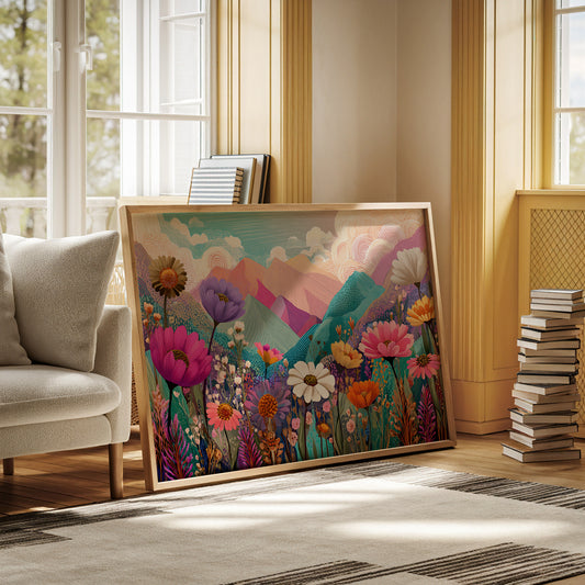 Mountain Meadows Bloom In Candy Colors