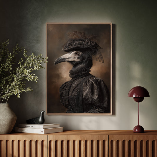 Elegance Beneath Feathered Veils
