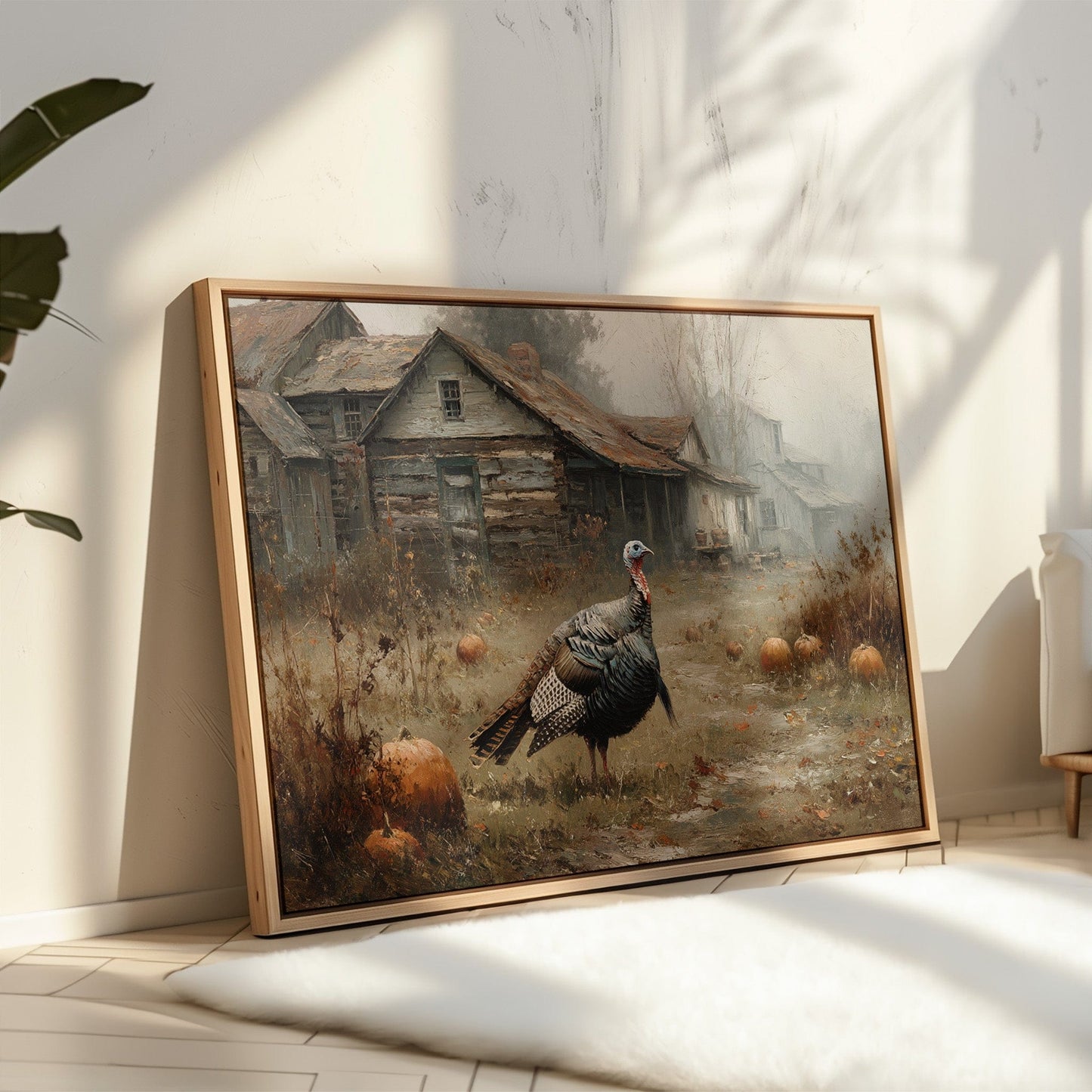 Wild Turkey's Autumn Farmhouse Patrol