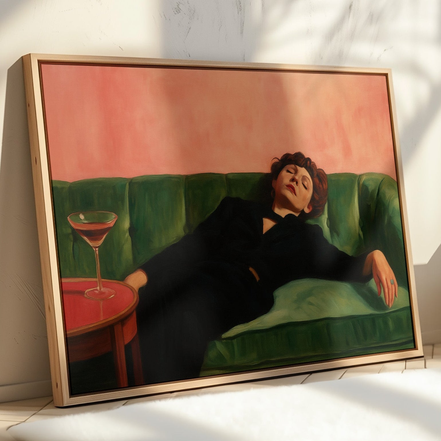 After the Last Sip on a Velvet Couch