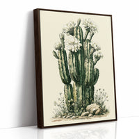Blooming Saguaro Botanical Study