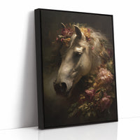 Noble Steed Adorned With Blossoms