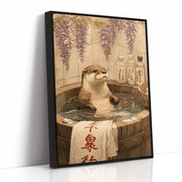 Otter's Bath Under Wisteria Blooms