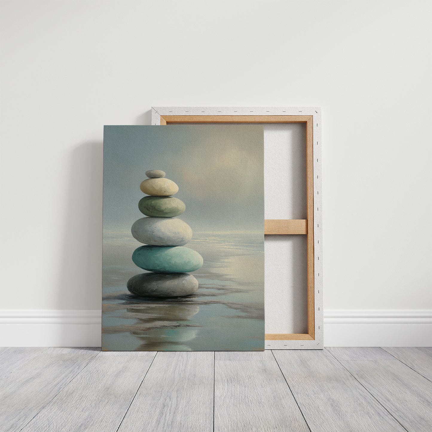 Stones Balance In Quiet Waters