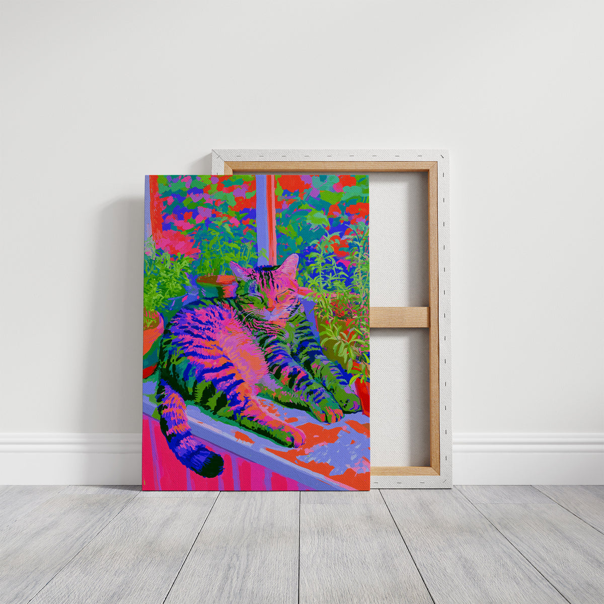 Neon Tabby Garden Nap