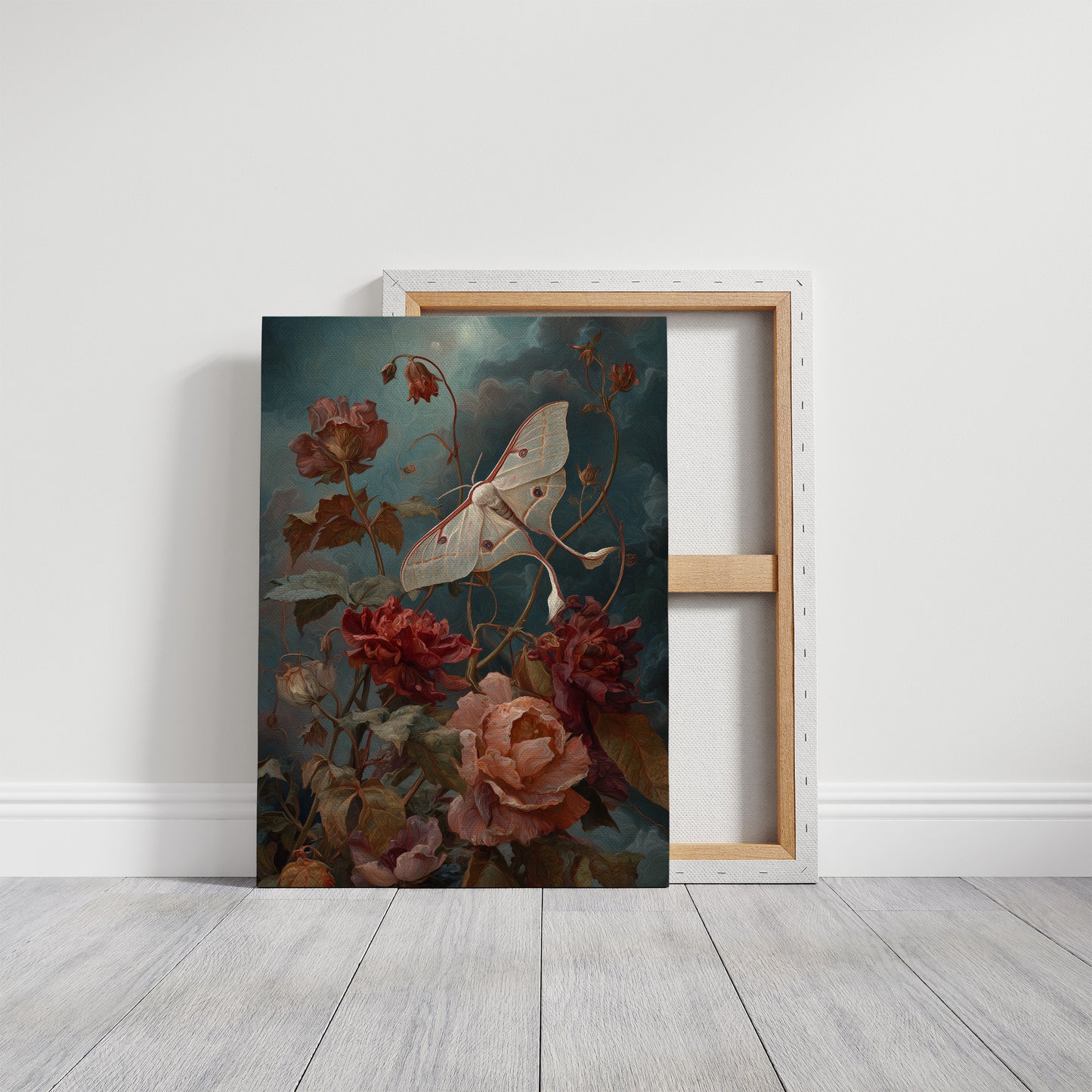 Moth Among Twilight Blooms