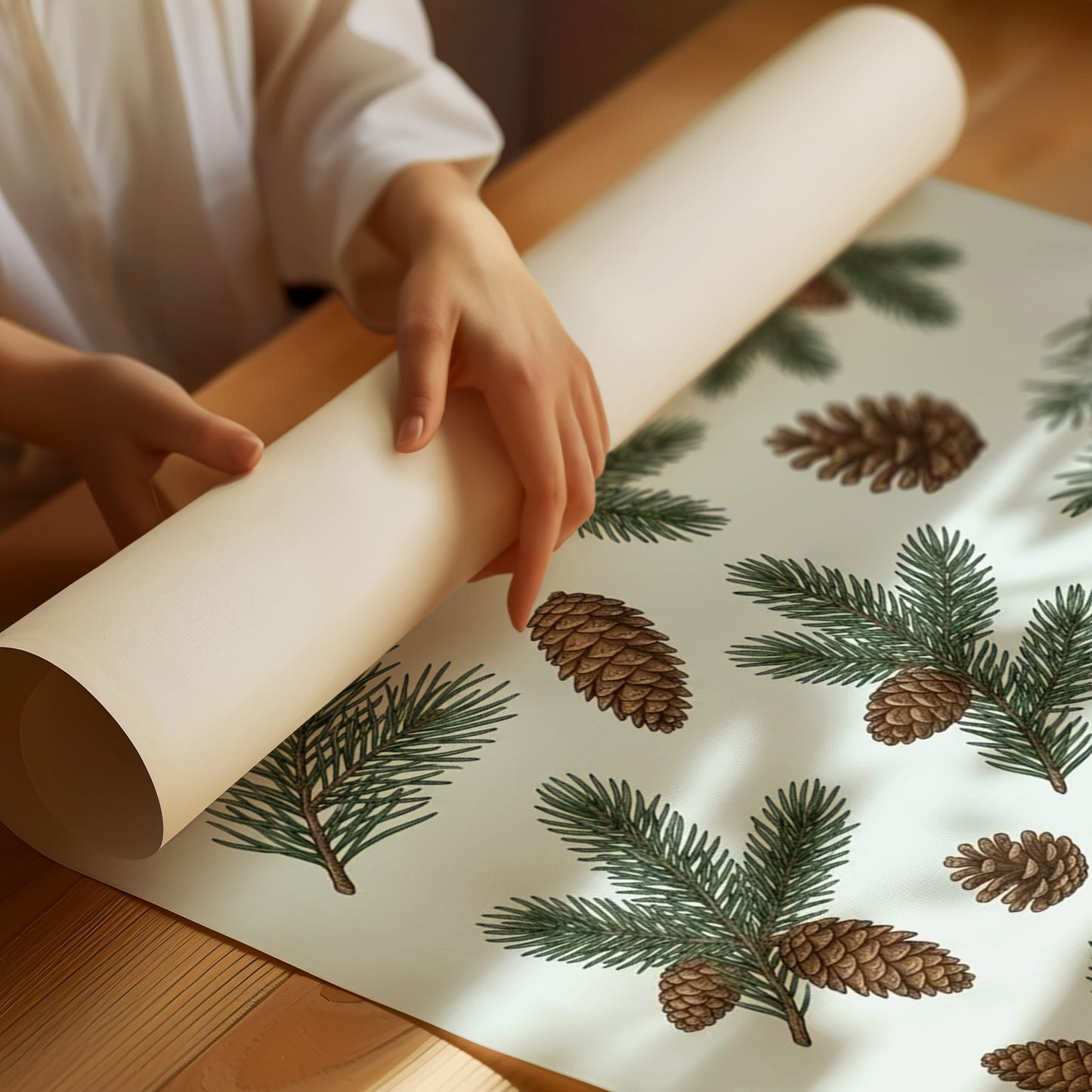Stay Evergreen: Vintage Pine & Holly Chart