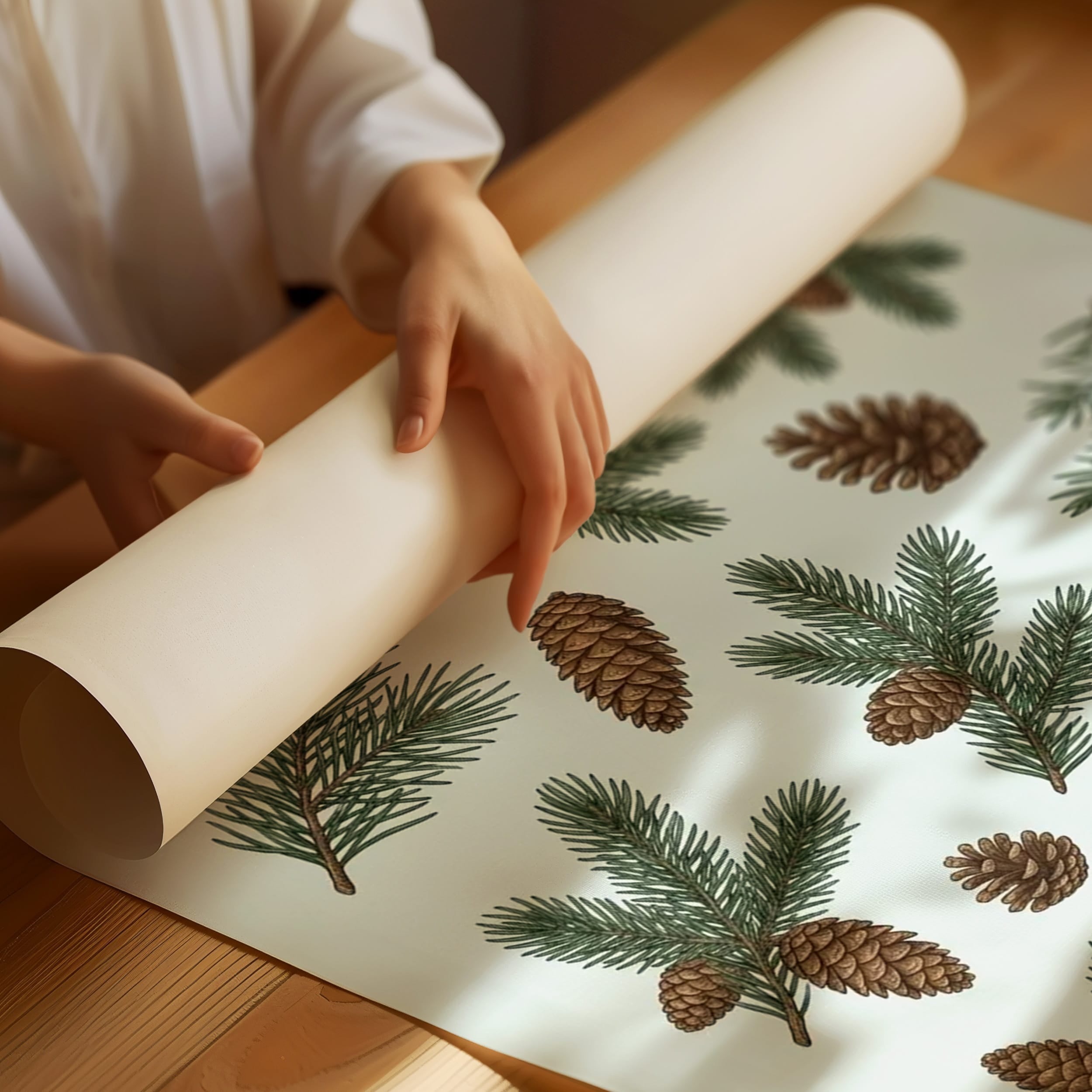 Stay Evergreen: Vintage Pine & Holly Chart