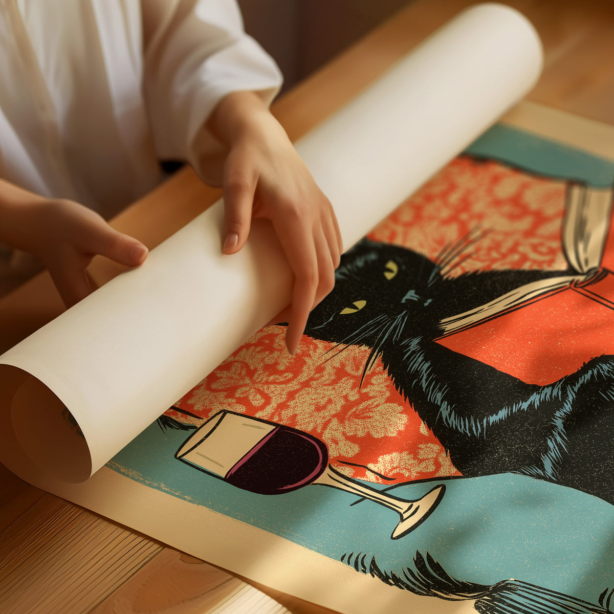 Well-Read, Well-Poured, Well-Informed Cat