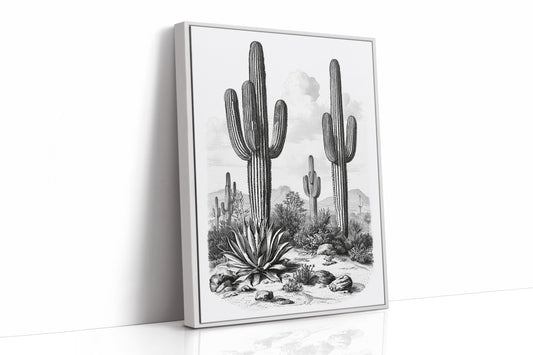Desert Engraving With Agave