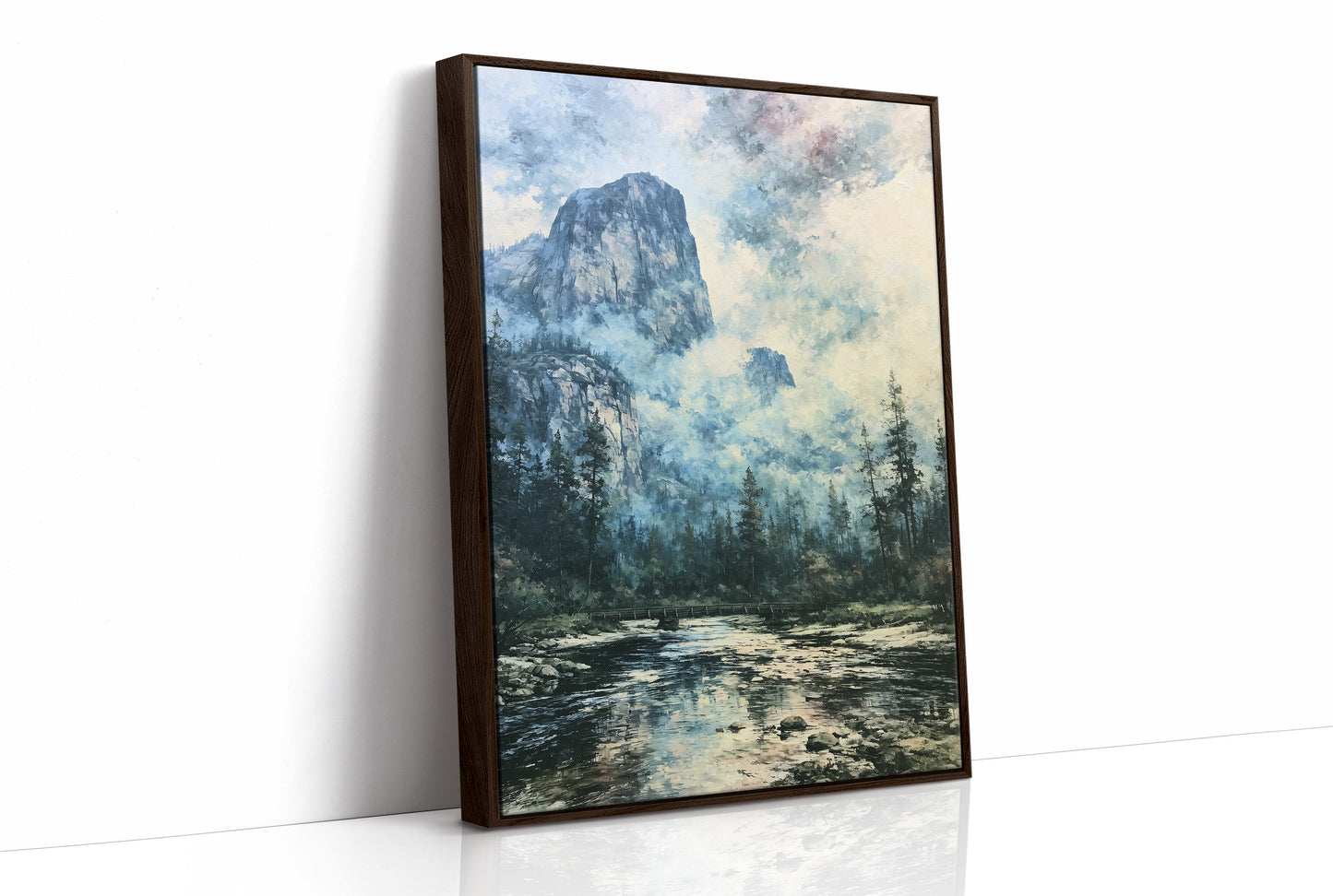 Granite Peaks Through Morning Mist