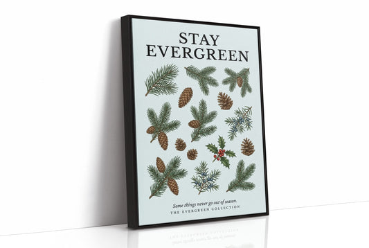 Stay Evergreen: Vintage Pine & Holly Chart