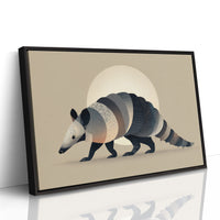 Moonlit Armadillo Carries Desert Patterns