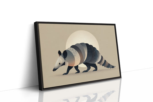 Moonlit Armadillo Carries Desert Patterns