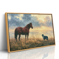 Bay Horse Meets the Shepherd