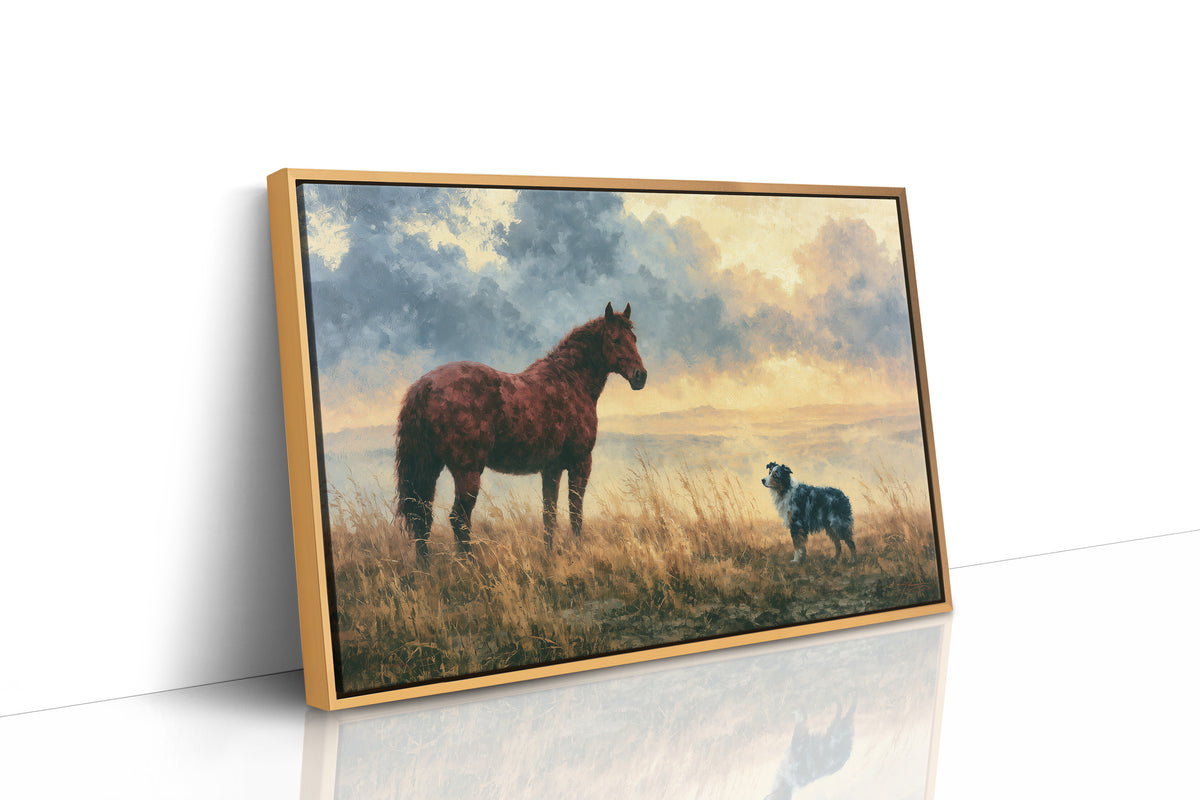 Bay Horse Meets the Shepherd