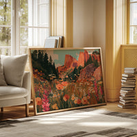 Mountain Poppies Dance At Sunrise