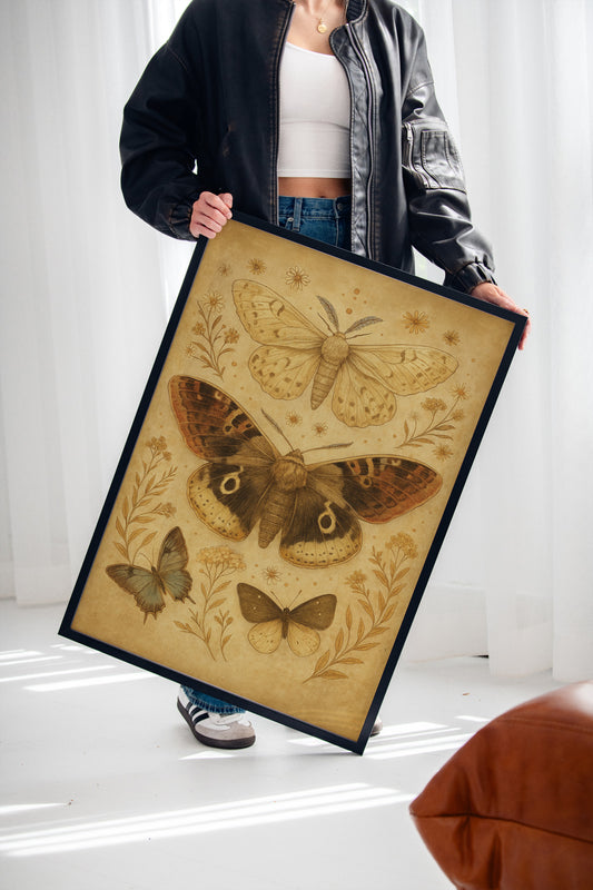 Vintage Moths and Meadow Wings