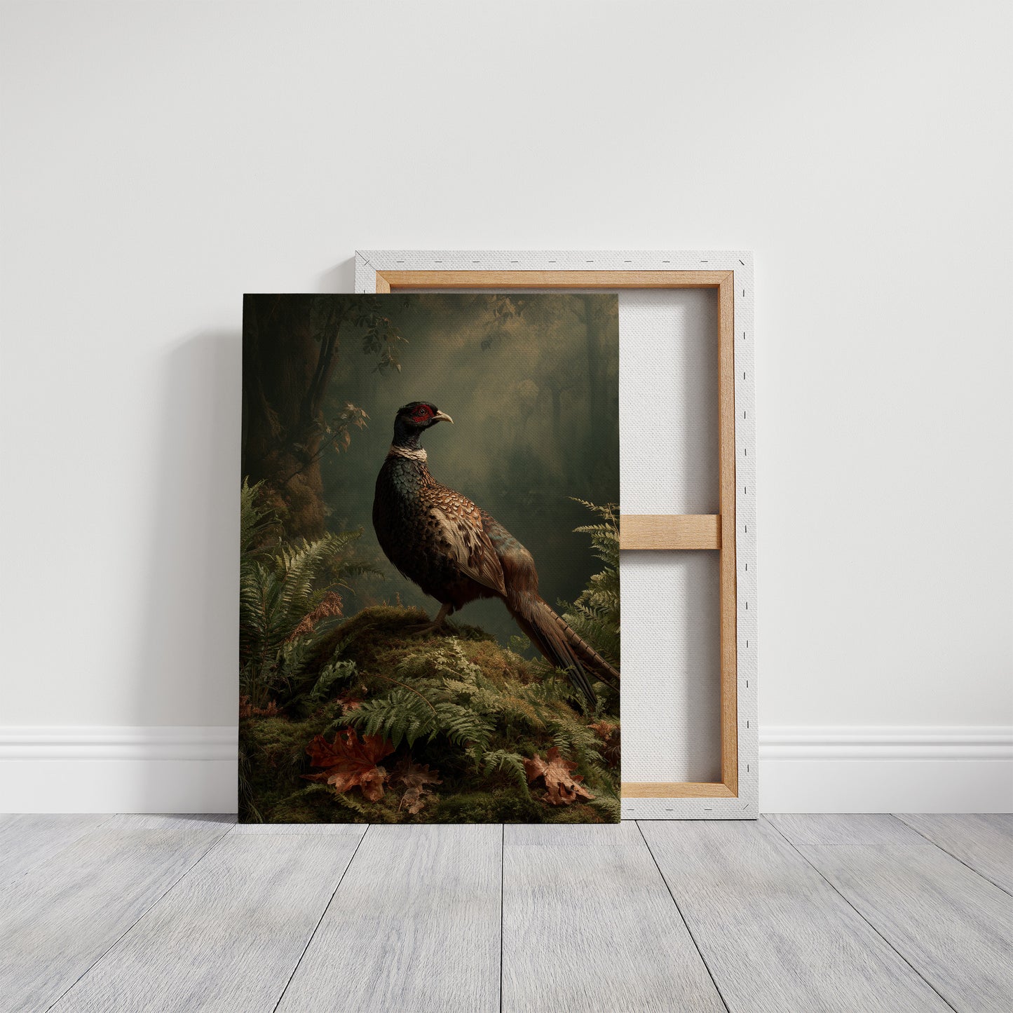 Noble Pheasant Among Forest Ferns