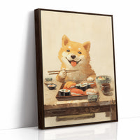 Sushi Night With Happy Shiba