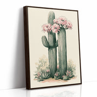 Pink Blossom Saguaro Pair