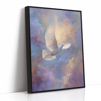 Dove Soars Through Heaven's Glow