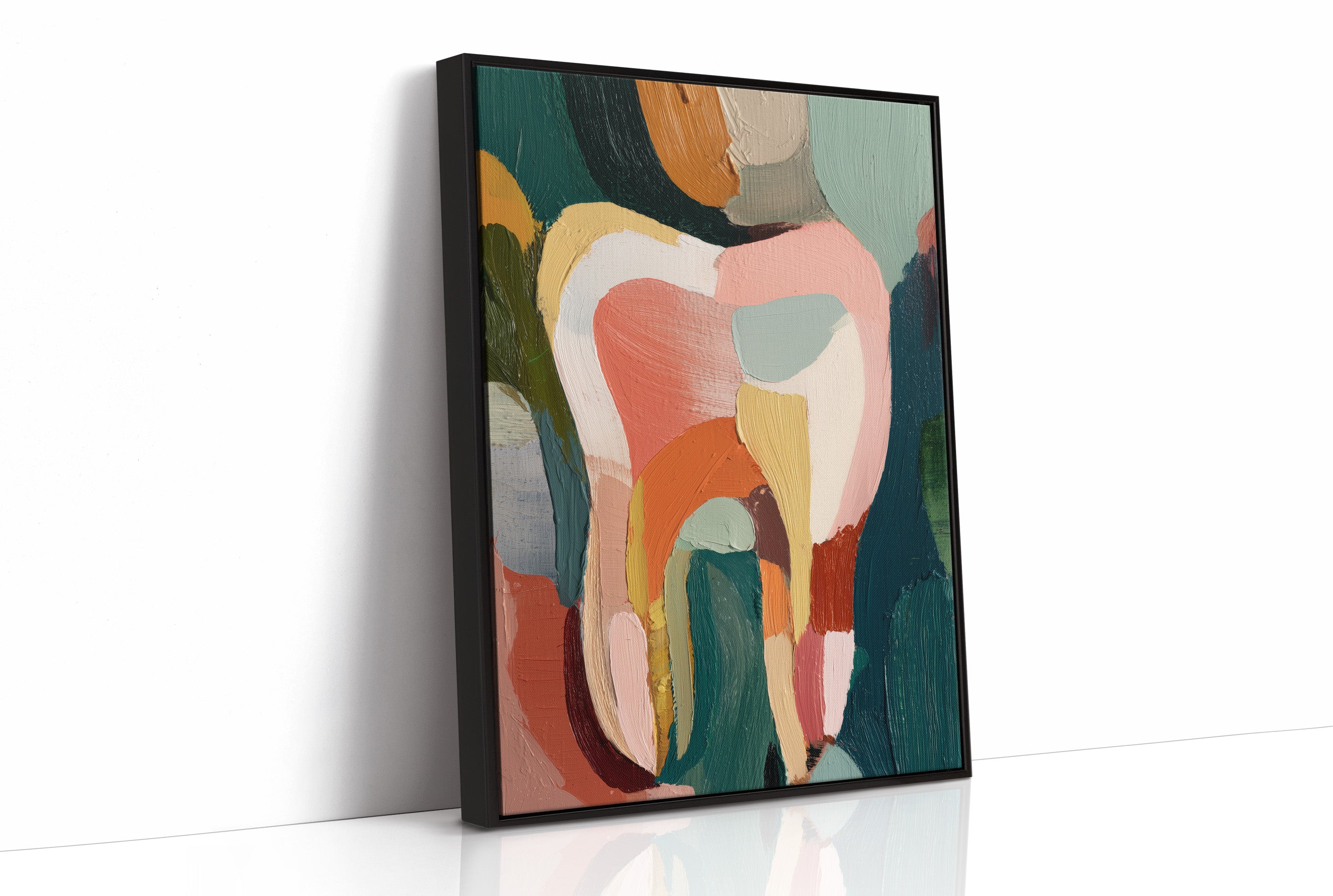 Colors Collide Where Brushstrokes Bend