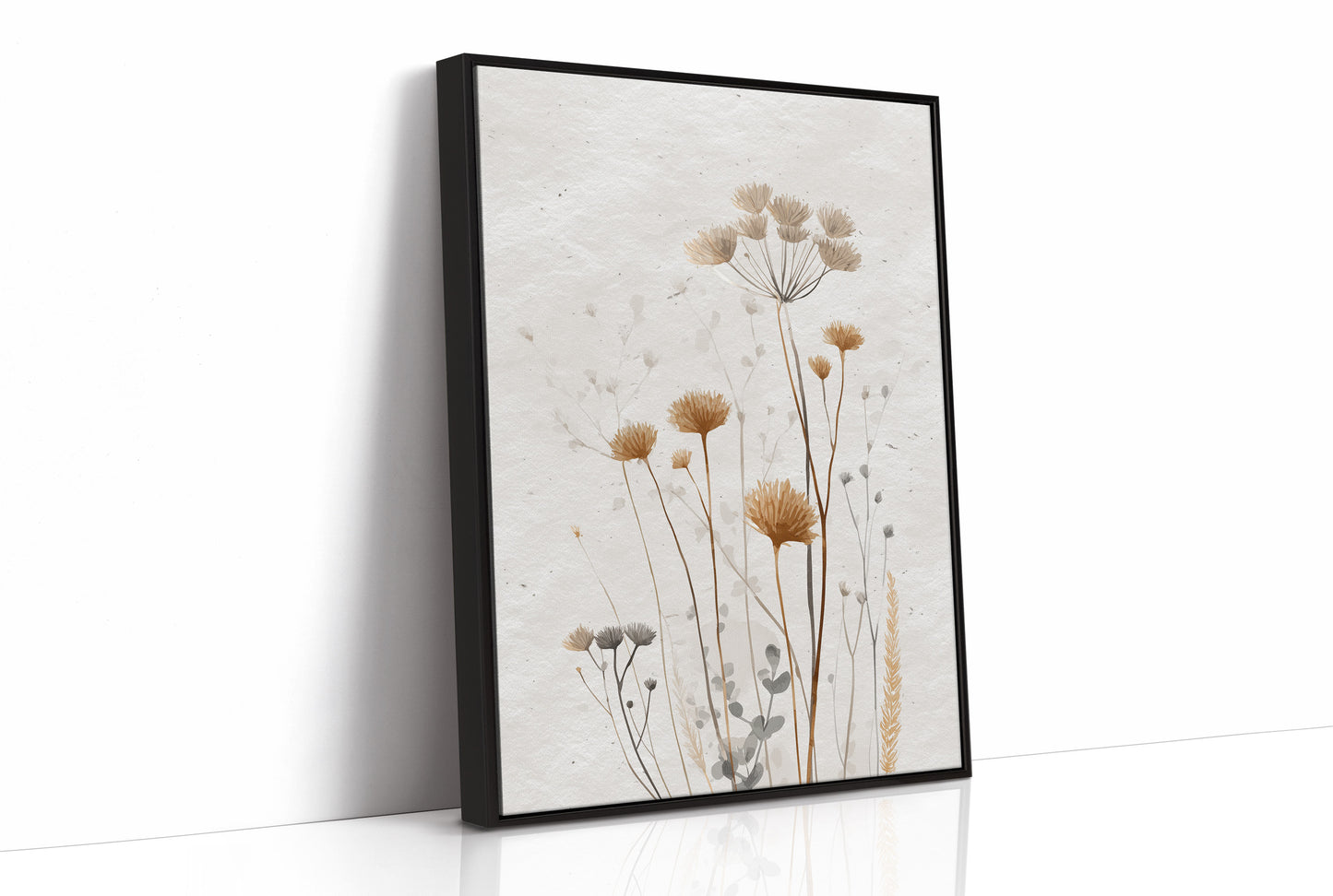 Dried Meadow Blooms Hold November Light