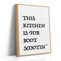 This Kitchen Is for Boot Scootin