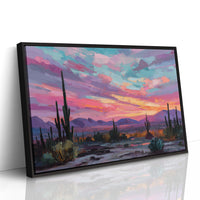 Saguaros Dance Under Painted Skies