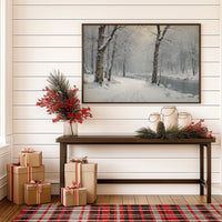 Silent Snow Traces River's Path