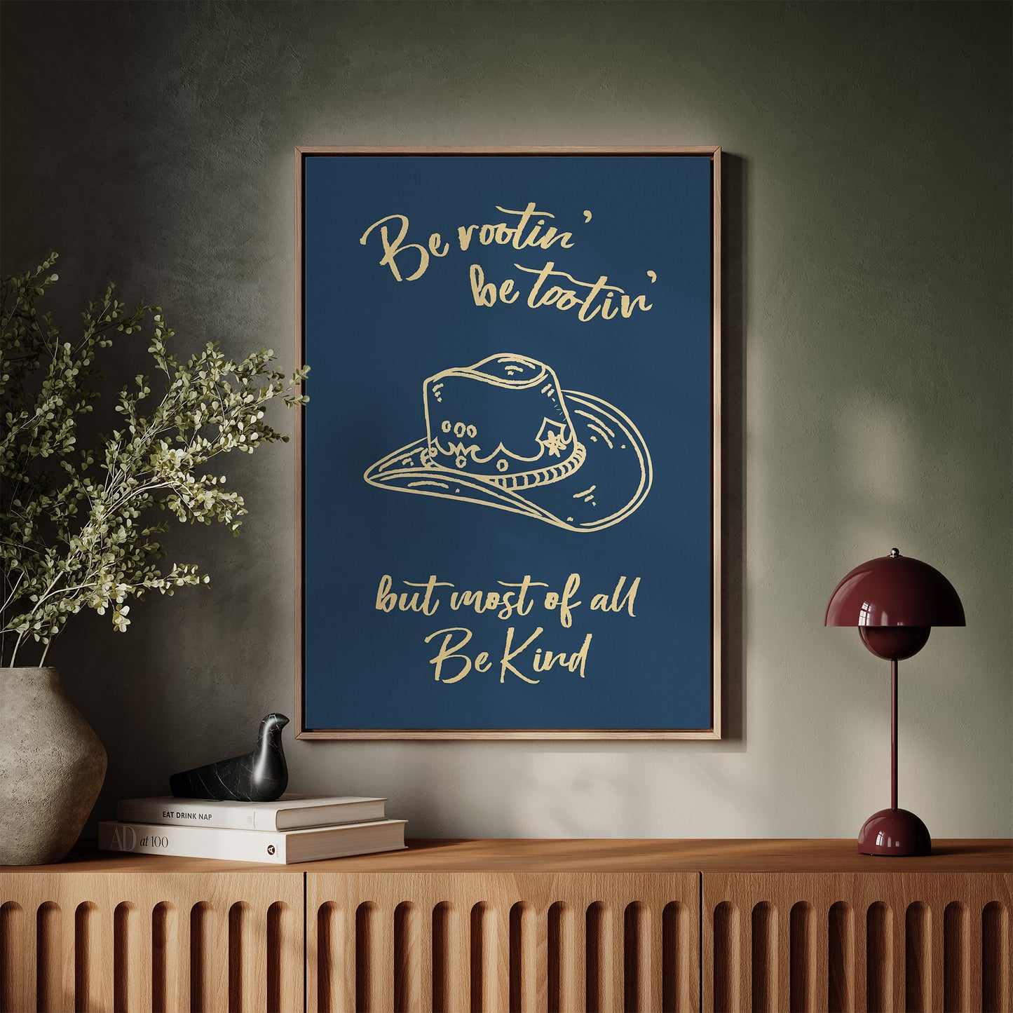 Be Rootin’ Be Tootin’ Be Kind – Western Cowboy Wall Art