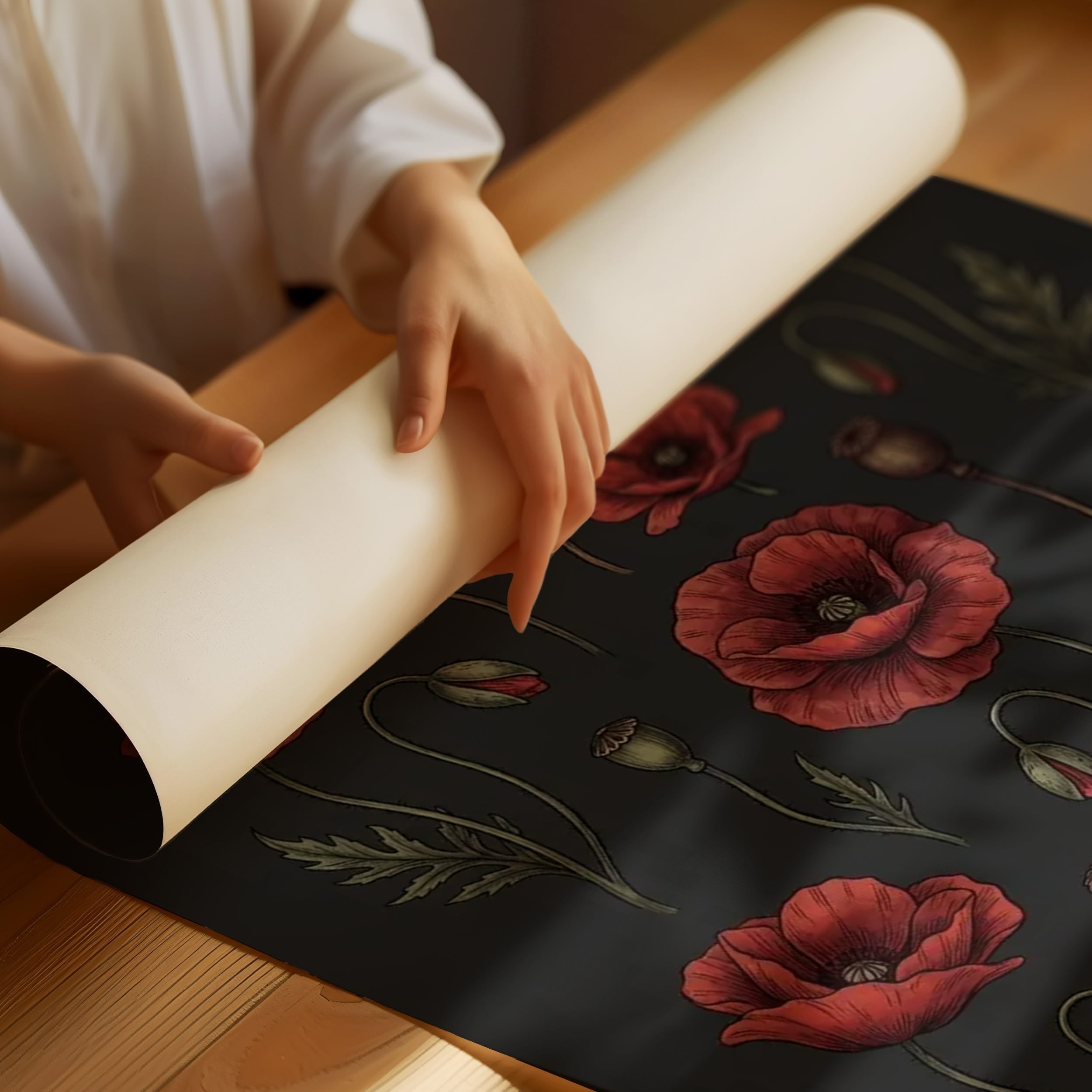 A Little Dramatic: Vintage Poppy Chart