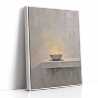 Solitary Flame Whispers Quiet Contemplation