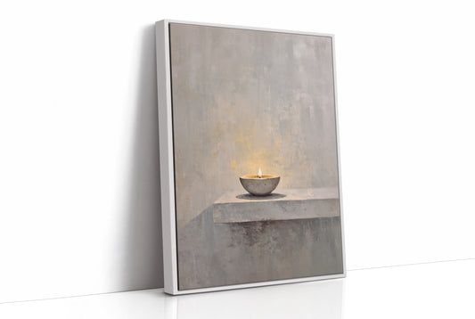 Solitary Flame Whispers Quiet Contemplation