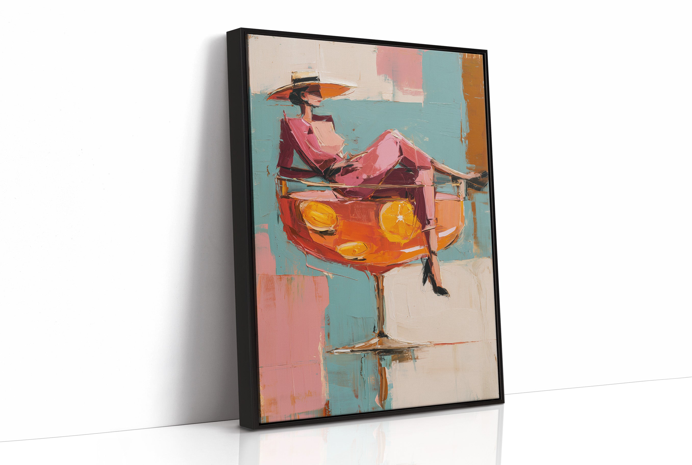 Citrus Hour With Wide-Brimmed Hat