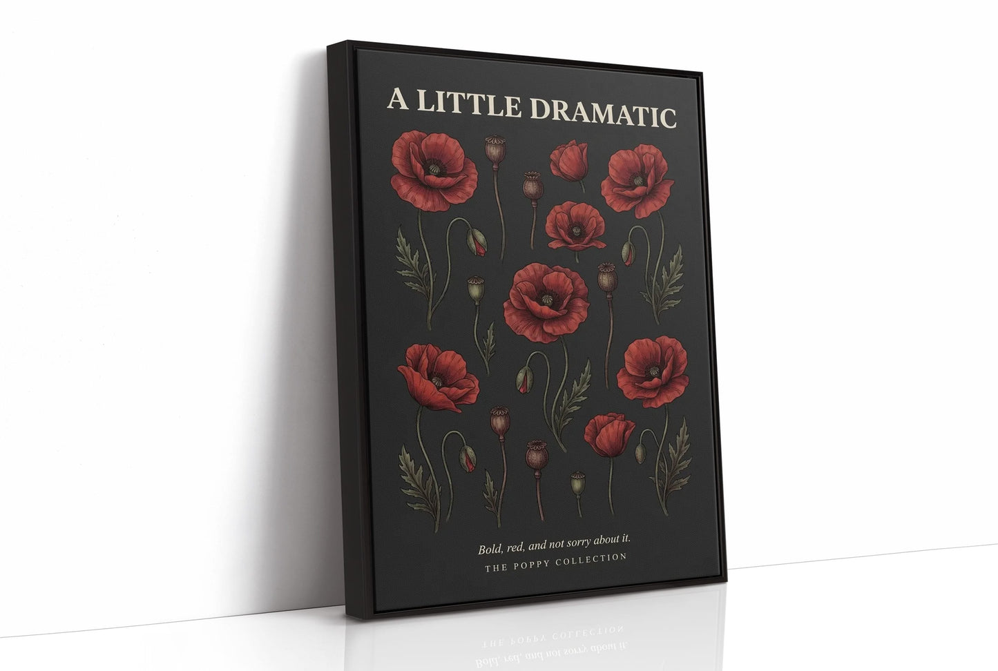 A Little Dramatic: Vintage Poppy Chart