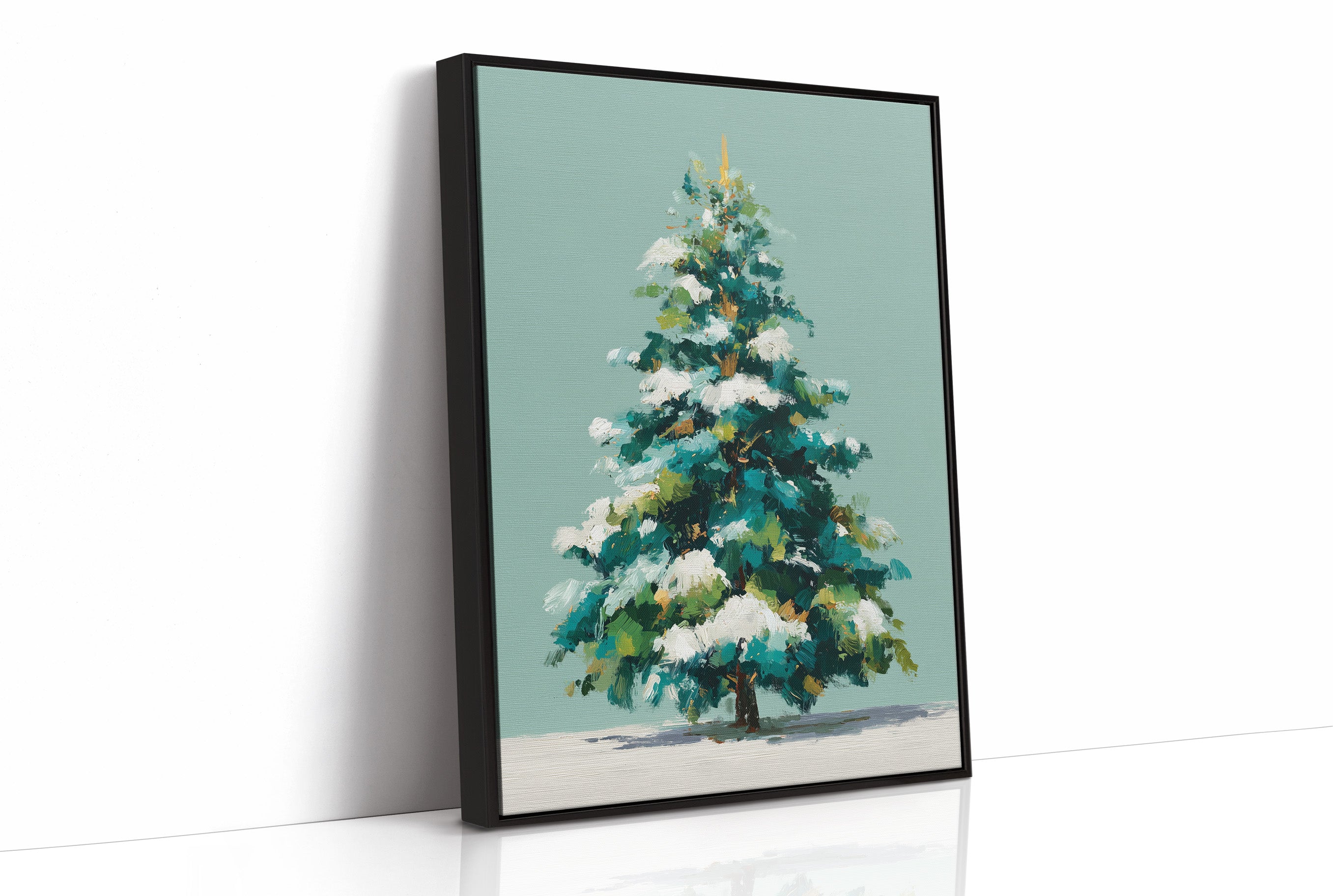 Evergreen in Winter Light