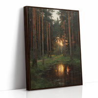Sunset Embrace Among the Pines