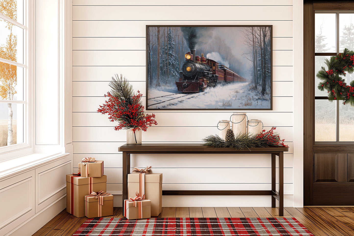 Steam Rises Through Winter's Quiet Forest