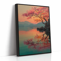 Coral Blossoms Meet Mountain Lake