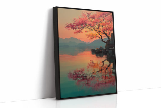 Coral Blossoms Meet Mountain Lake