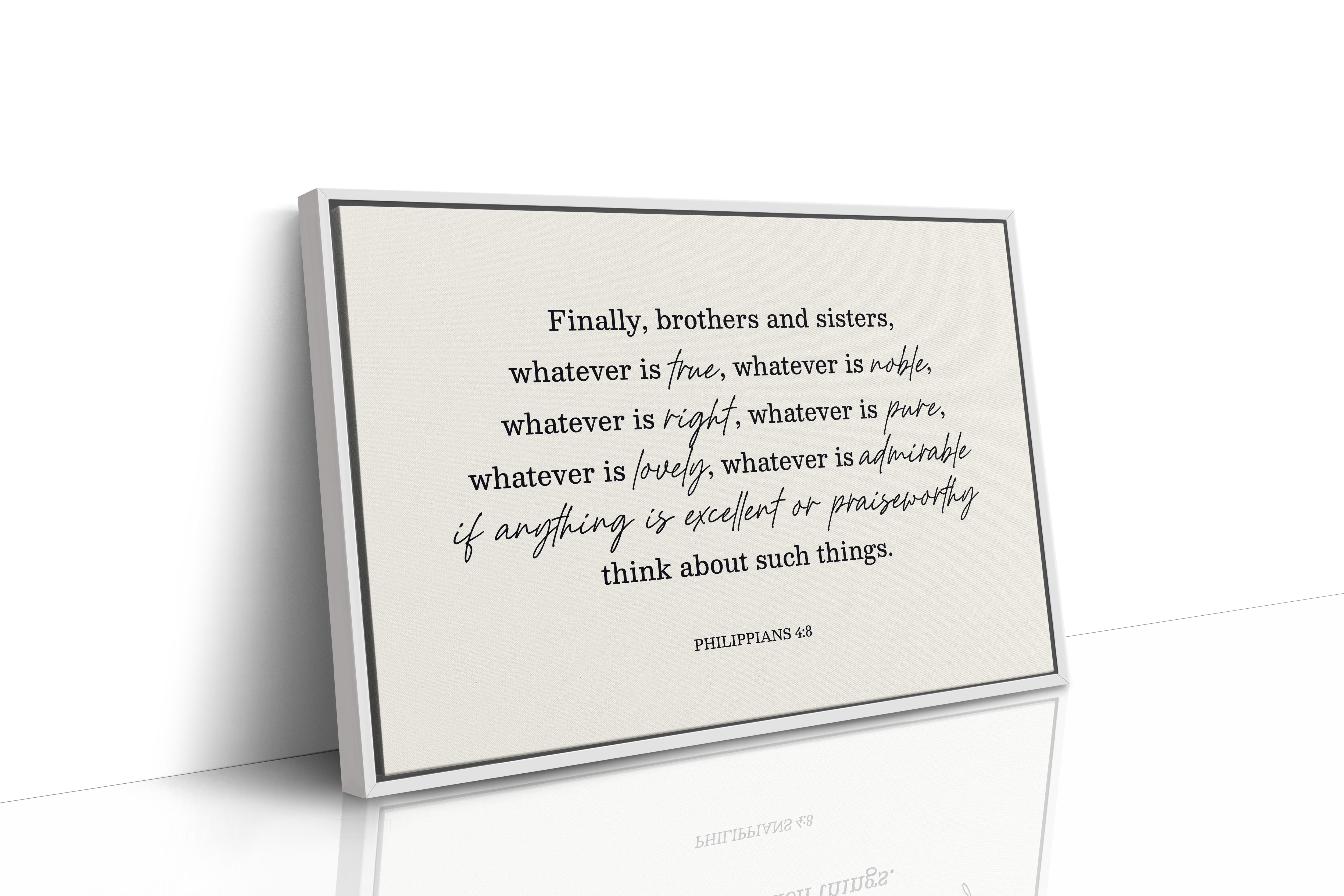 Think on These Things Philippians 4:8 Print