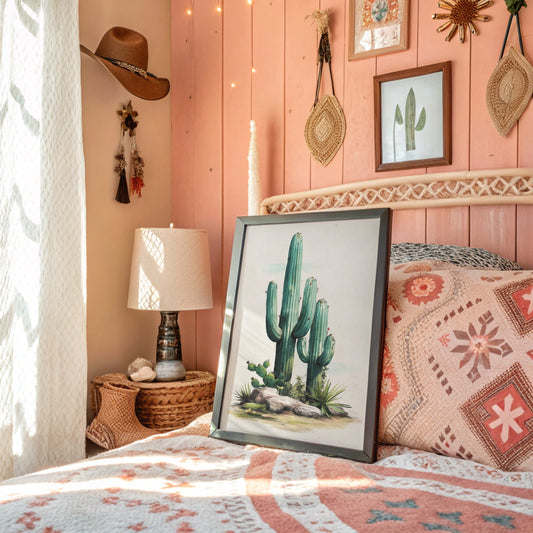 Saguaros Paint The Morning Mint