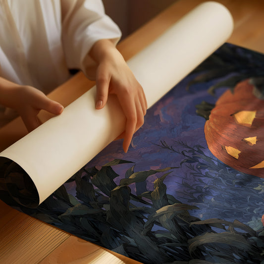 Grinning Beneath the Harvest Moon