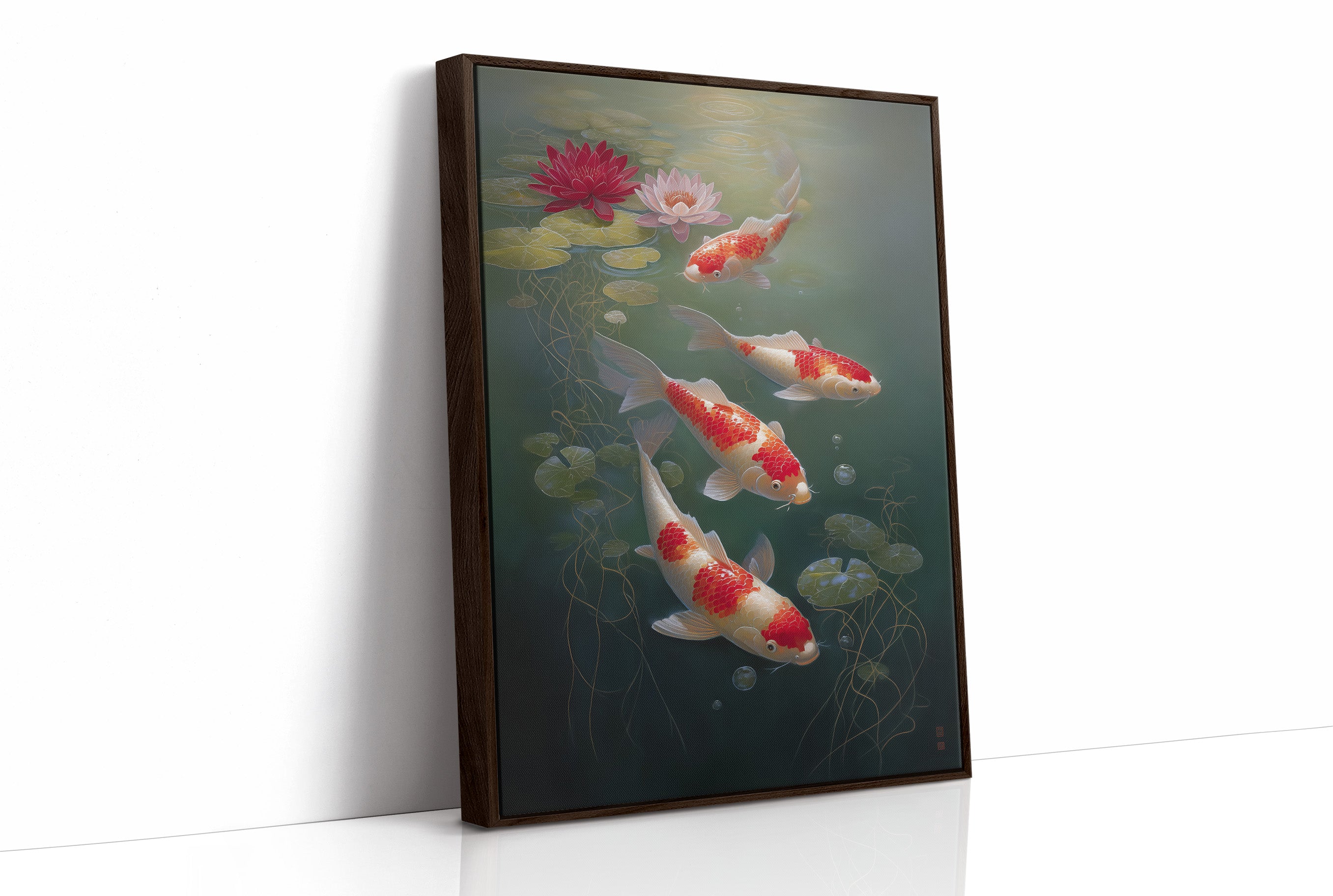 Koi Dance Among Lotus Dreams