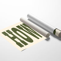 Moss Letters Speak Quiet Greetings