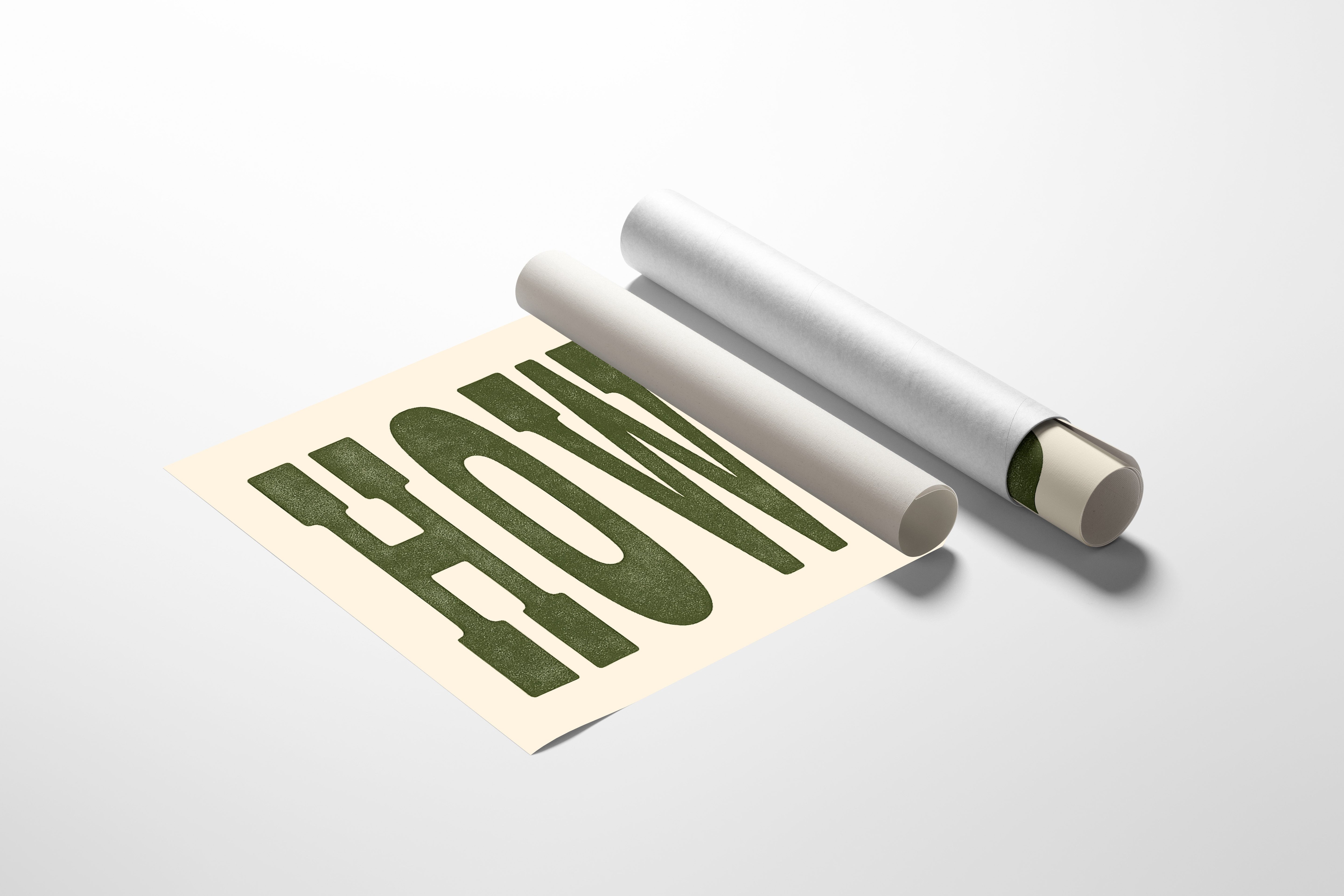 Moss Letters Speak Quiet Greetings