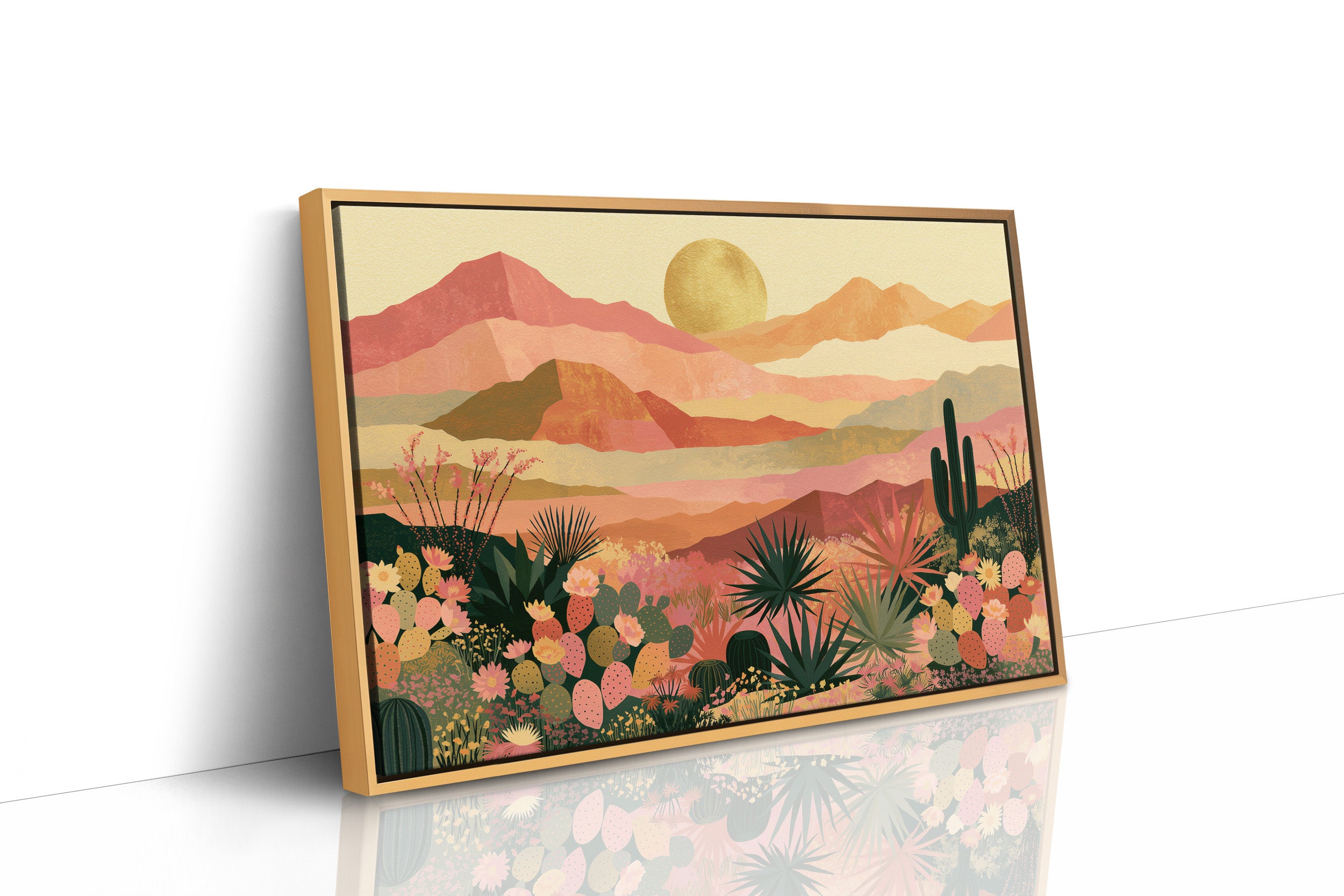 Desert Bloom at Golden Hour